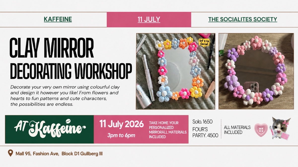CLAY MIRROR DECORATING WORKSHOP